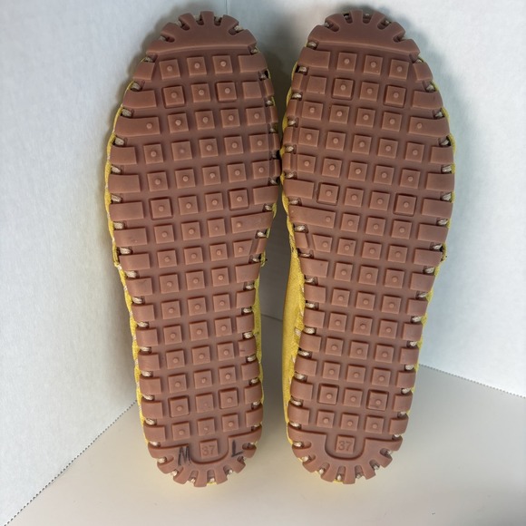 Spring Step Kathaleta Women Sz 37 Yellow Suede Loafer Arch Support Flats NWOT - Picture 6 of 7